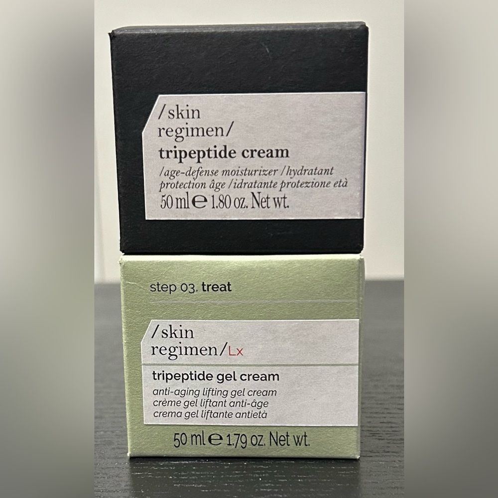 BNIB skin regime / Comfort zone - 50 ml - Tripeptide Gel Cream and cream